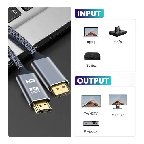 ADAPTADOR DISPLAYPORT A HDMI 4K 1 METRO